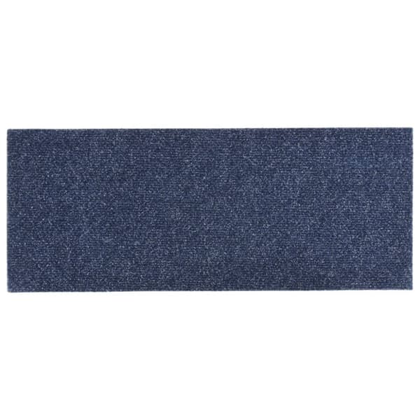 vidaXL selvklæbende trappemåtter 15 stk. 60x25 cm rektangulær gråblå