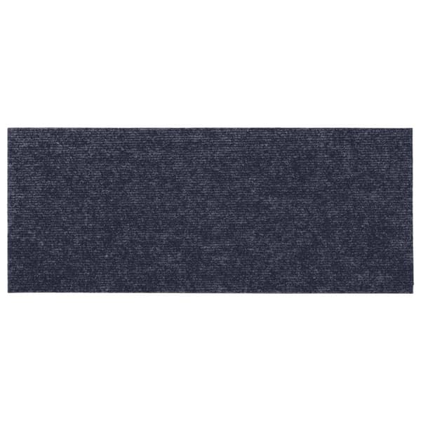 vidaXL selvklæbende trappemåtter 15 stk. 60x25 cm rektangulær gråblå