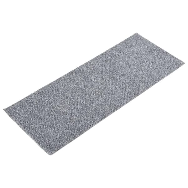 vidaXL selvklæbende trappemåtter 15 stk. 60x25 cm rektangulær lysegrå