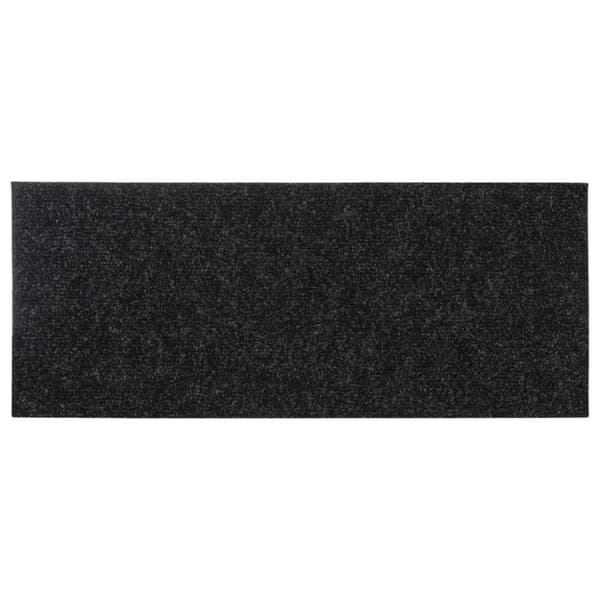 vidaXL selvklæbende trappemåtter 15 stk. 60x25 cm rektangulær sort