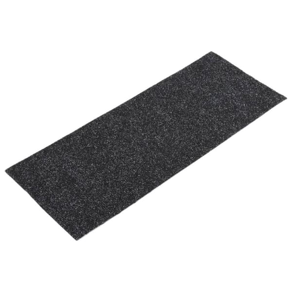 vidaXL selvklæbende trappemåtter 15 stk. 60x25 cm rektangulær sort