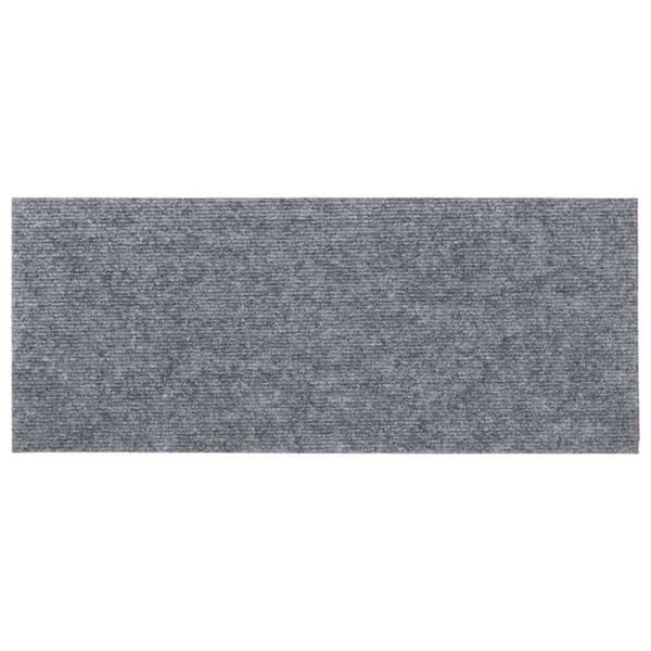 vidaXL Selvklebende trappematter 15 stk 60x25 cm lysegrå
