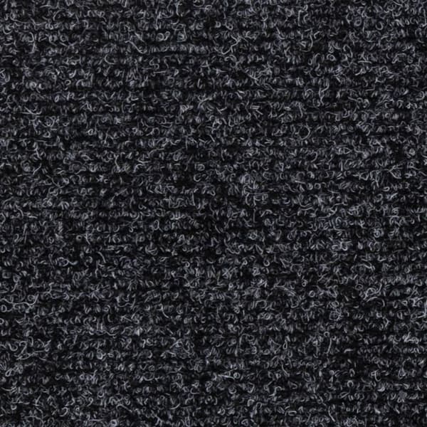vidaXL Trappstegsmattor självhäftande 15 st 76x20 cm grå