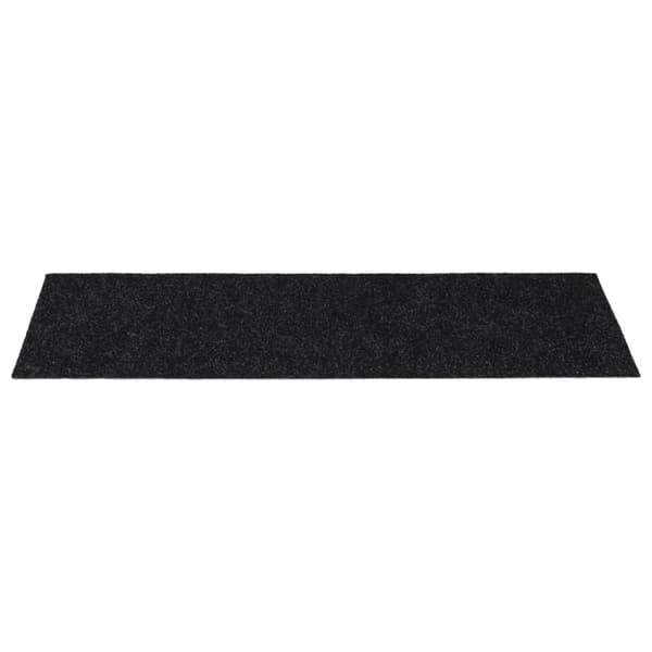 vidaXL Selvklebende trappematter 15 stk 60x25 cm svart