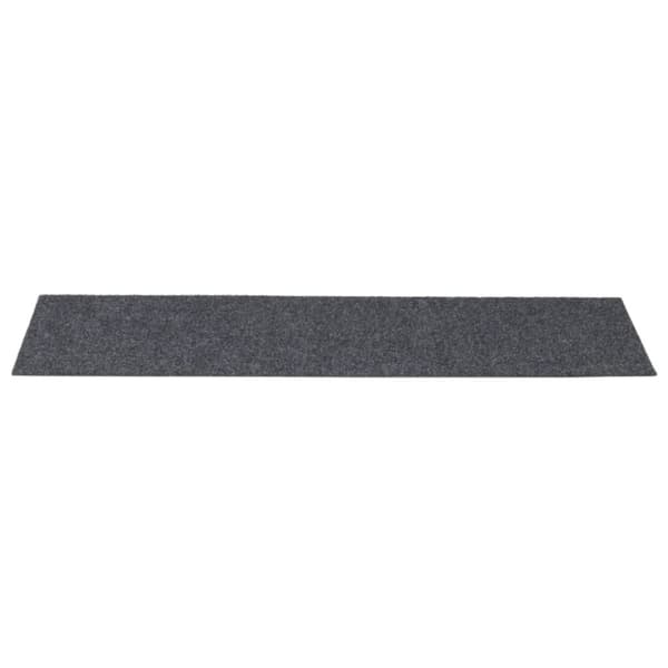 vidaXL Trappstegsmattor självhäftande 15 st 76x20 cm ljusgrå
