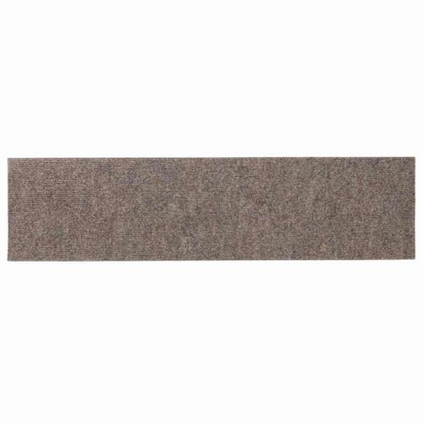 vidaXL Trappstegsmattor självhäftande 15 st 76x20 cm gräddvit