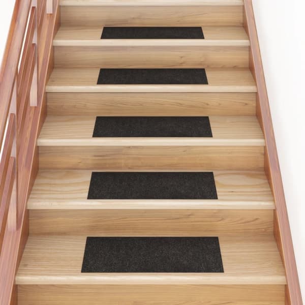 vidaXL Selvklebende trappematter 15 stk 60x25 cm brun