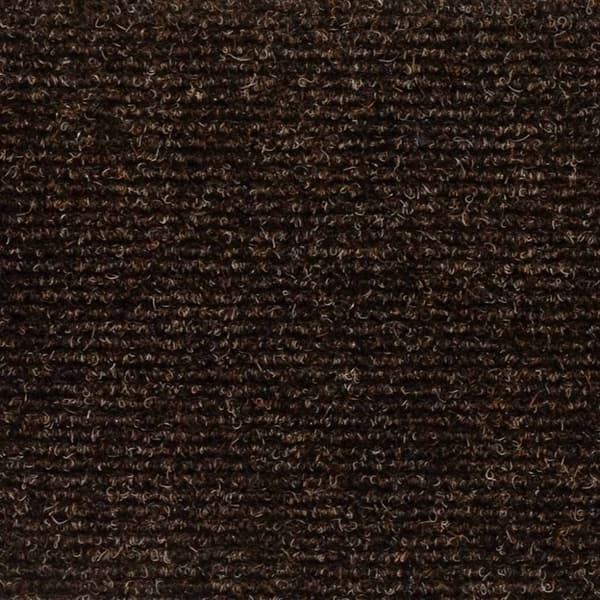 vidaXL selvklæbende trappemåtter 15 stk. 60x25 cm rektangulær brun
