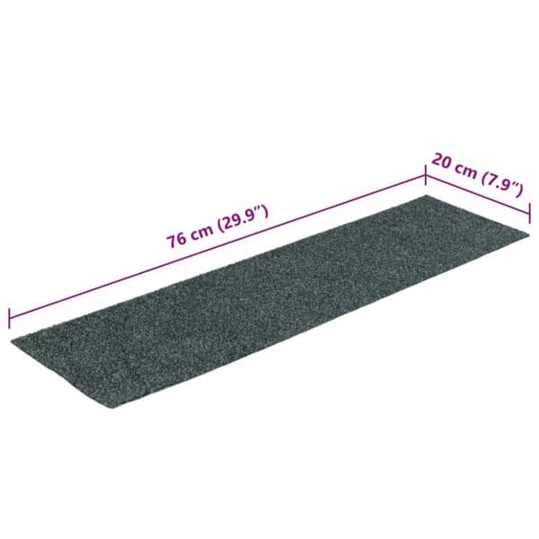 vidaXL Selvklebende trappematter 15 stk 76x20 cm grønn