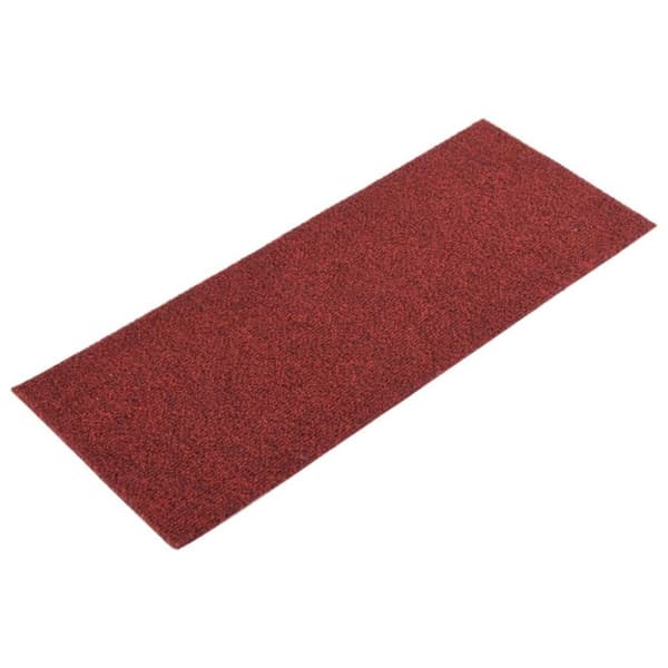 vidaXL selvklæbende trappemåtter 15 stk. 60x25 cm rektangulær rød
