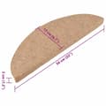 Miniatyrbillede 9 af 9: vidaXL selvklæbende trappemåtter 15 stk. 56x17x3 cm beige