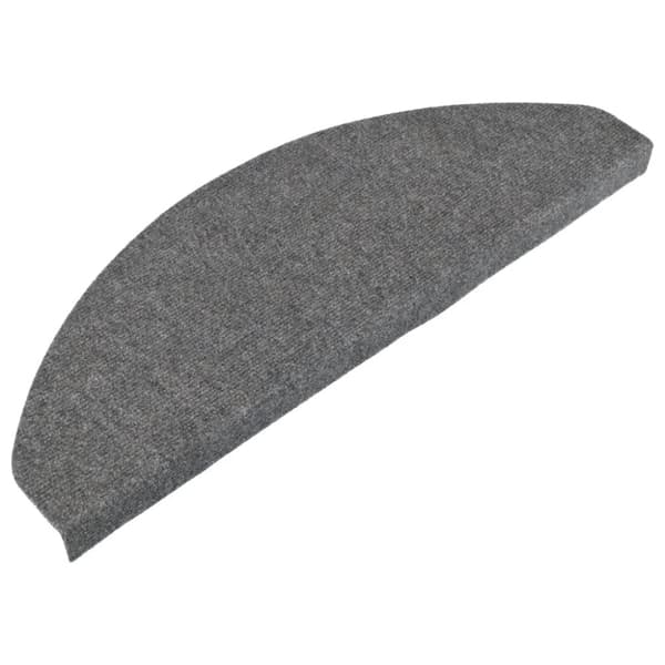 vidaXL trappemåtter 15 stk. 65x22,5x3,5 cm selvklæbende grå