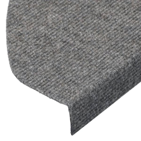 vidaXL trappemåtter 15 stk. 65x22,5x3,5 cm selvklæbende grå