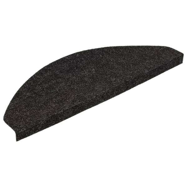 vidaXL selvklæbende trappemåtter 15 stk. 65x22,5x3,5 cm antracitgrå