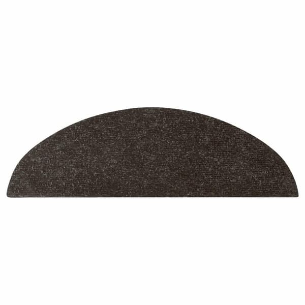 vidaXL Trappstegsmattor självhäftande 15 st 56x17x3 cm svart