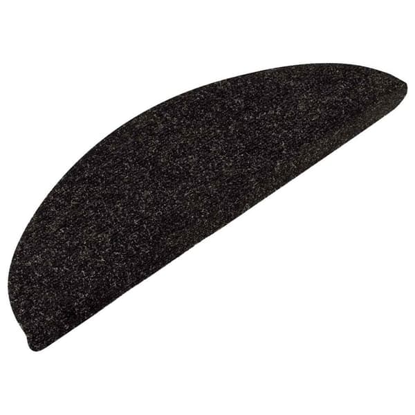 vidaXL Selvklebende trappematter 15 stk 56x17x3 cm antrasitt