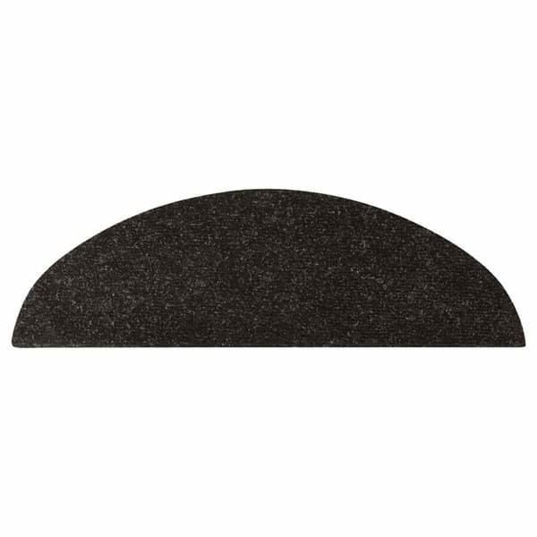 vidaXL Selvklebende trappematter 15 stk 56x17x3 cm antrasitt
