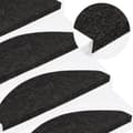 Miniatyrbilde 2 av 9: vidaXL Selvklebende trappematter 15 stk 65x22,5x3,5 cm antrasitt