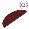 Miniatyrbilde 3 av 9: vidaXL Selvklebende trappematter 15 stk 65x22,5x3,5 cm rød