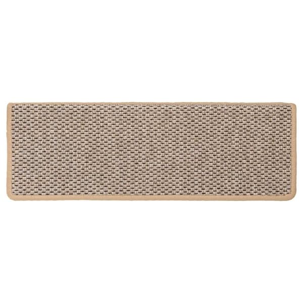 vidaXL selvklæbende trappemåtter 15stk. 65x21x4cm sisal-look lys beige