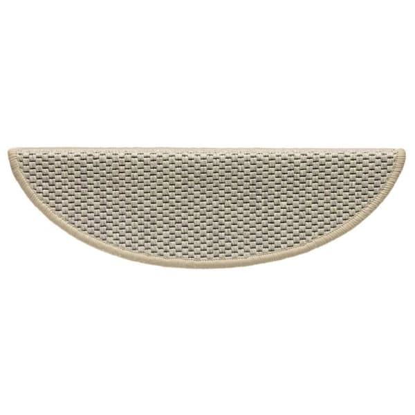 vidaXL Selvklebende trappematter sisal 15 stk 56x17x3 cm lysegrønn