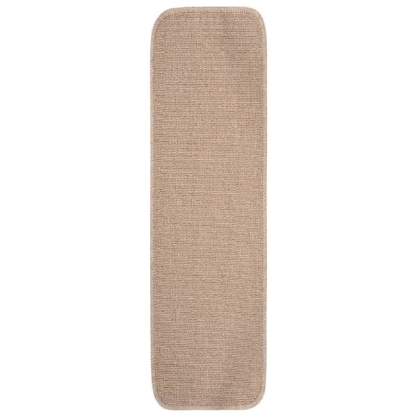 vidaXL Trappstegsmattor 15 st 75x20 cm beige rektangulär