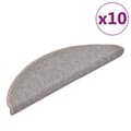 Miniatyrbillede 3 af 9: vidaXL trappemåtter 10 stk. 56x17x3 cm lysebrun