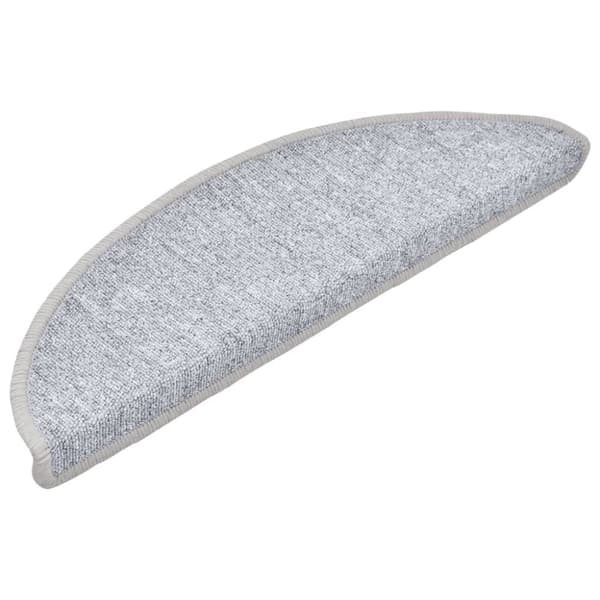 vidaXL trappemåtter 10 stk. 56x17x3 cm lysegrå
