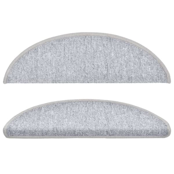 vidaXL trappemåtter 10 stk. 56x17x3 cm lysegrå
