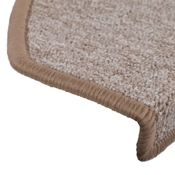 vidaXL Trappematter 10 stk 65x24x4 cm lysebrun