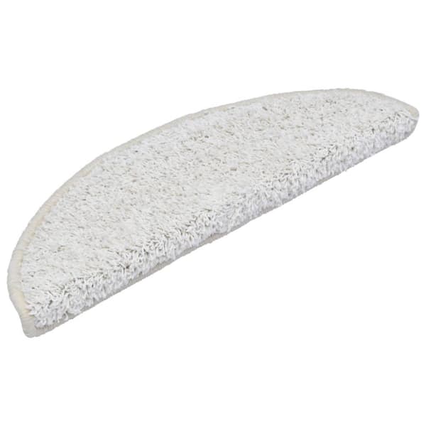 vidaXL Trappstegsmattor 10 st 56x17x3 cm vit