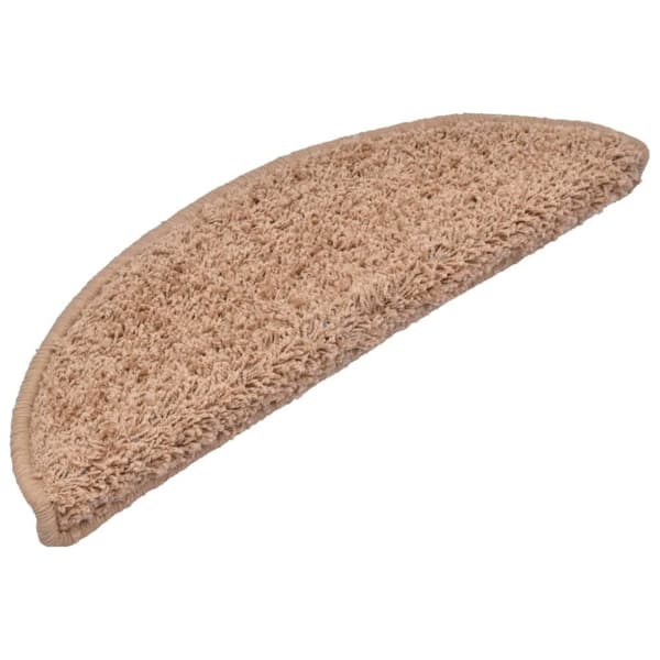 vidaXL Trappematter 10 stk 56x17x3 cm beige
