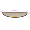 Miniatyrbilde 9 av 9: vidaXL Trappematter 10 stk 56x17x3 cm brun