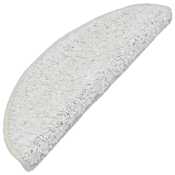vidaXL Trappstegsmattor 10 st 65x21x4 cm vit