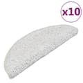 Miniatyrbild 2 av 9: vidaXL Trappstegsmattor 10 st 65x21x4 cm vit