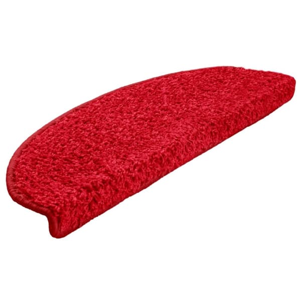 vidaXL trappemåtter 10 stk. 65x21x4 cm rød