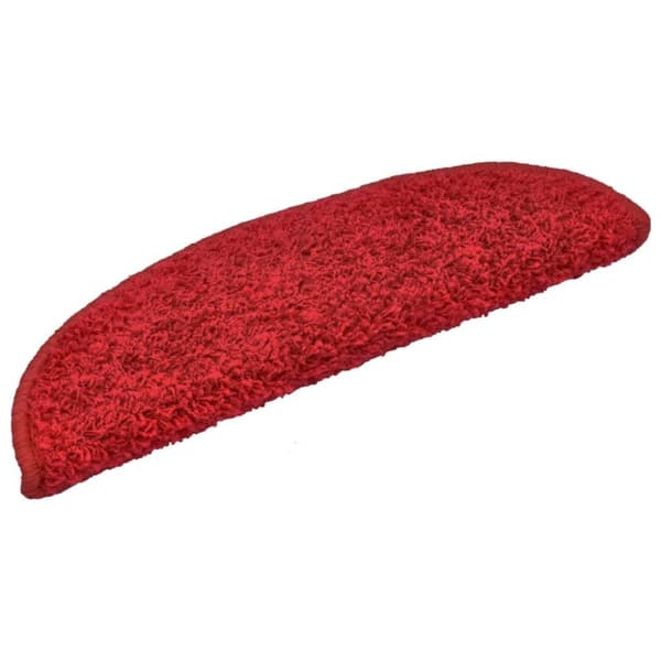 vidaXL trappemåtter 10 stk. 56x17x3 cm rød