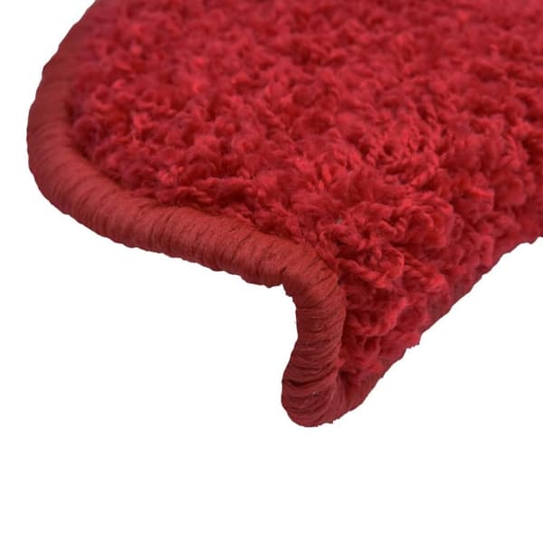 vidaXL trappemåtter 10 stk. 56x17x3 cm rød