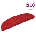 Miniatyrbillede 1 af 9: vidaXL trappemåtter 10 stk. 56x17x3 cm rød