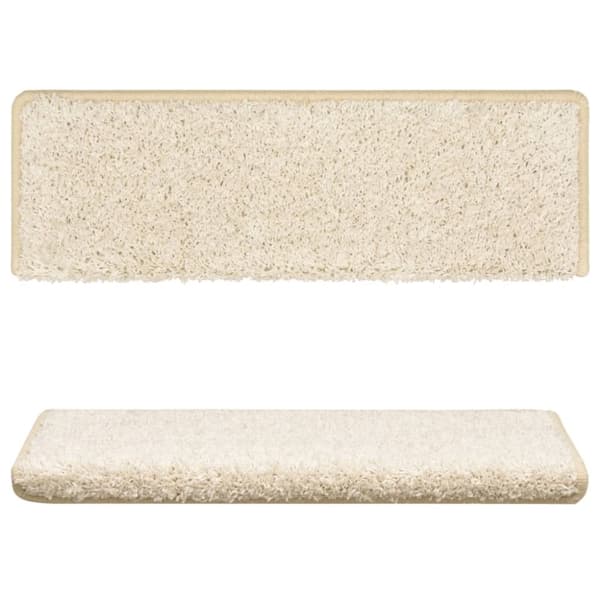 vidaXL trappemåtter 10 stk. 65x21x4 cm hvid