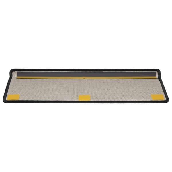 vidaXL trappemåtter 10 stk. 65x21x4 cm sort