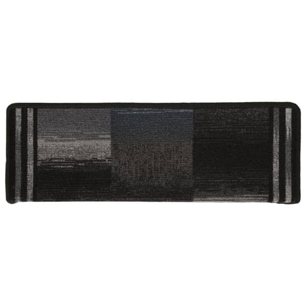 vidaXL selvklæbende trappemåtter 5 stk. 65x21x4 cm sort og grå