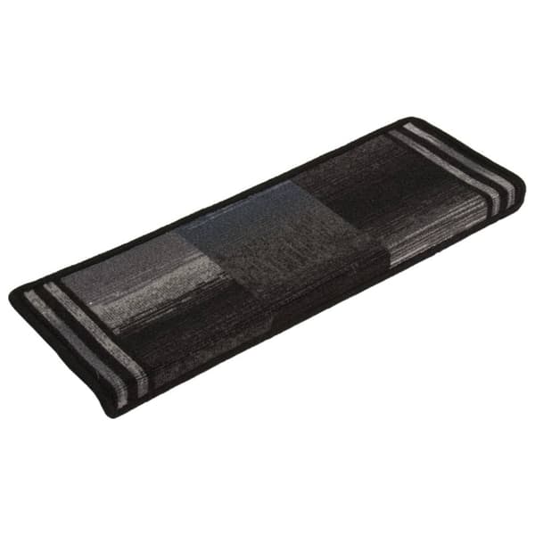 vidaXL selvklæbende trappemåtter 5 stk. 65x21x4 cm sort og grå