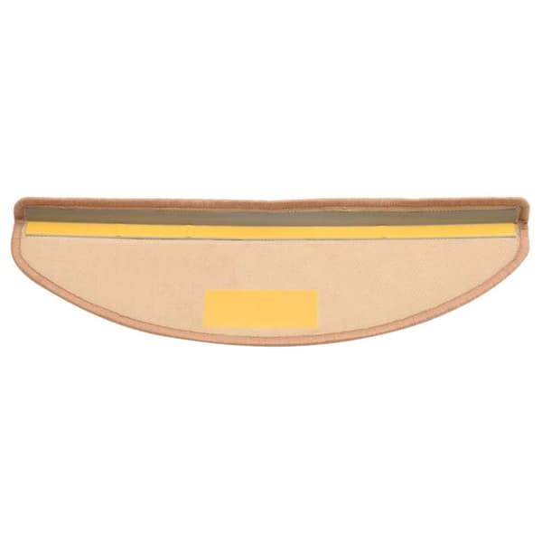 vidaXL selvklæbende trappemåtter 5 stk. 65x21x4 cm beige