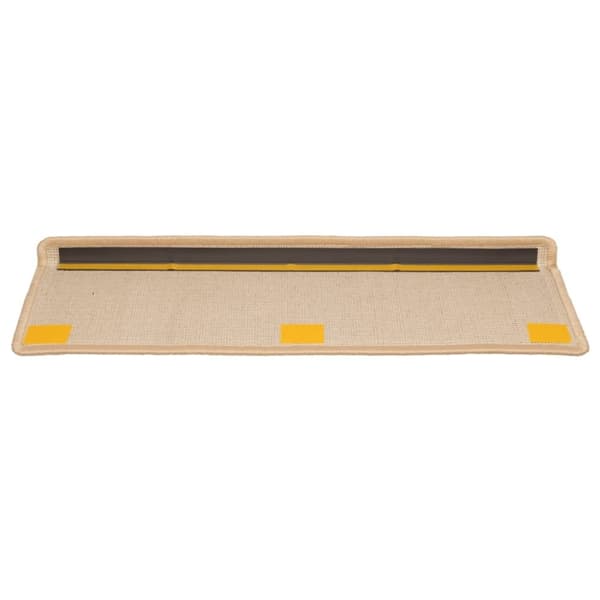 vidaXL trappemåtter 10 stk. 65x21x4 cm brun