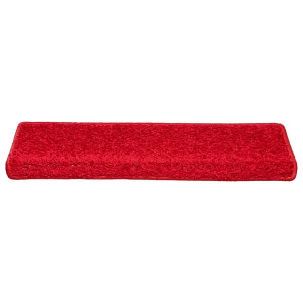 vidaXL trappemåtter 10 stk. 65x21x4 cm rød
