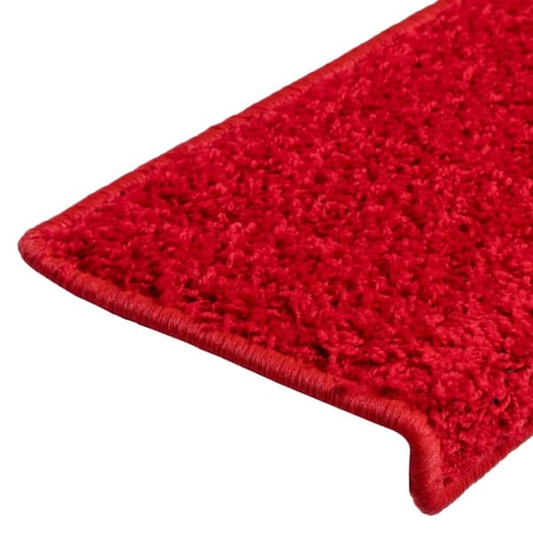 vidaXL trappemåtter 10 stk. 65x21x4 cm rød