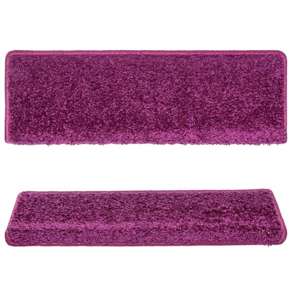 vidaXL trappemåtter 10 stk. 65x21x4 cm violet