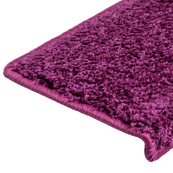 vidaXL trappemåtter 10 stk. 65x21x4 cm violet