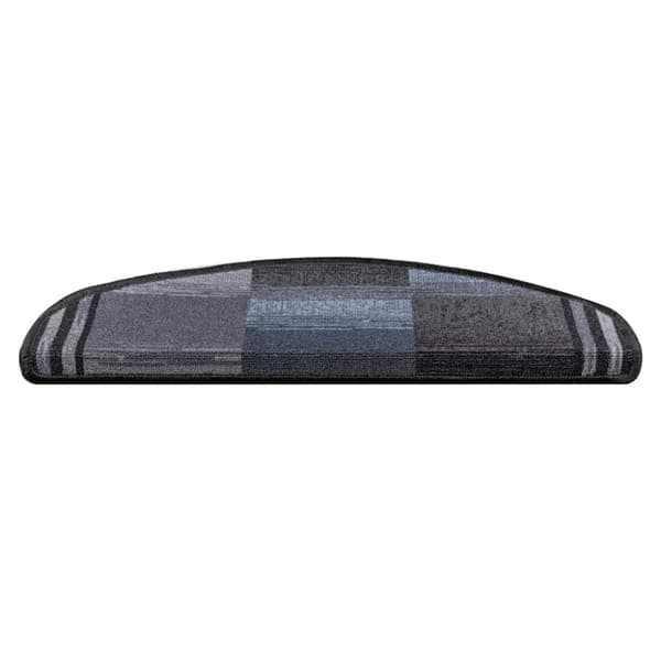 vidaXL selvklæbende trappemåtter 5 stk. 65x21x4 cm sort og grå